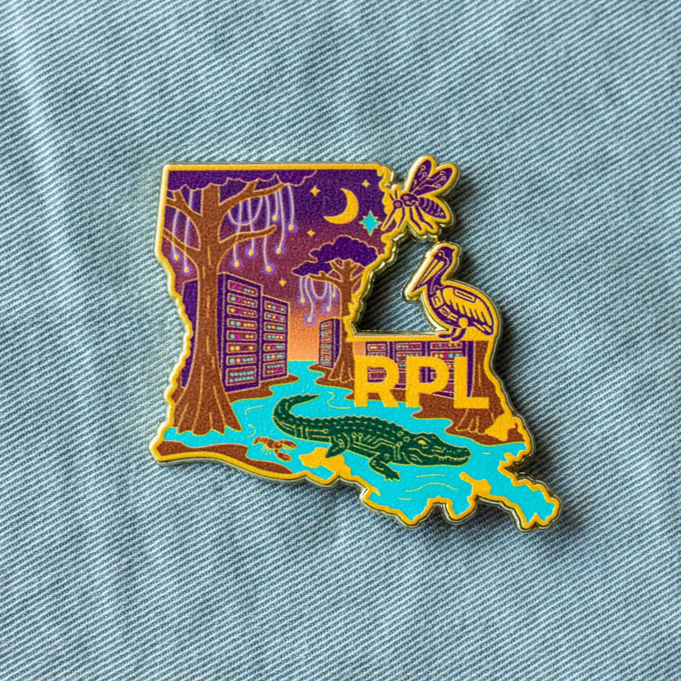 Louisiana-Form mit Alligator „RPL”